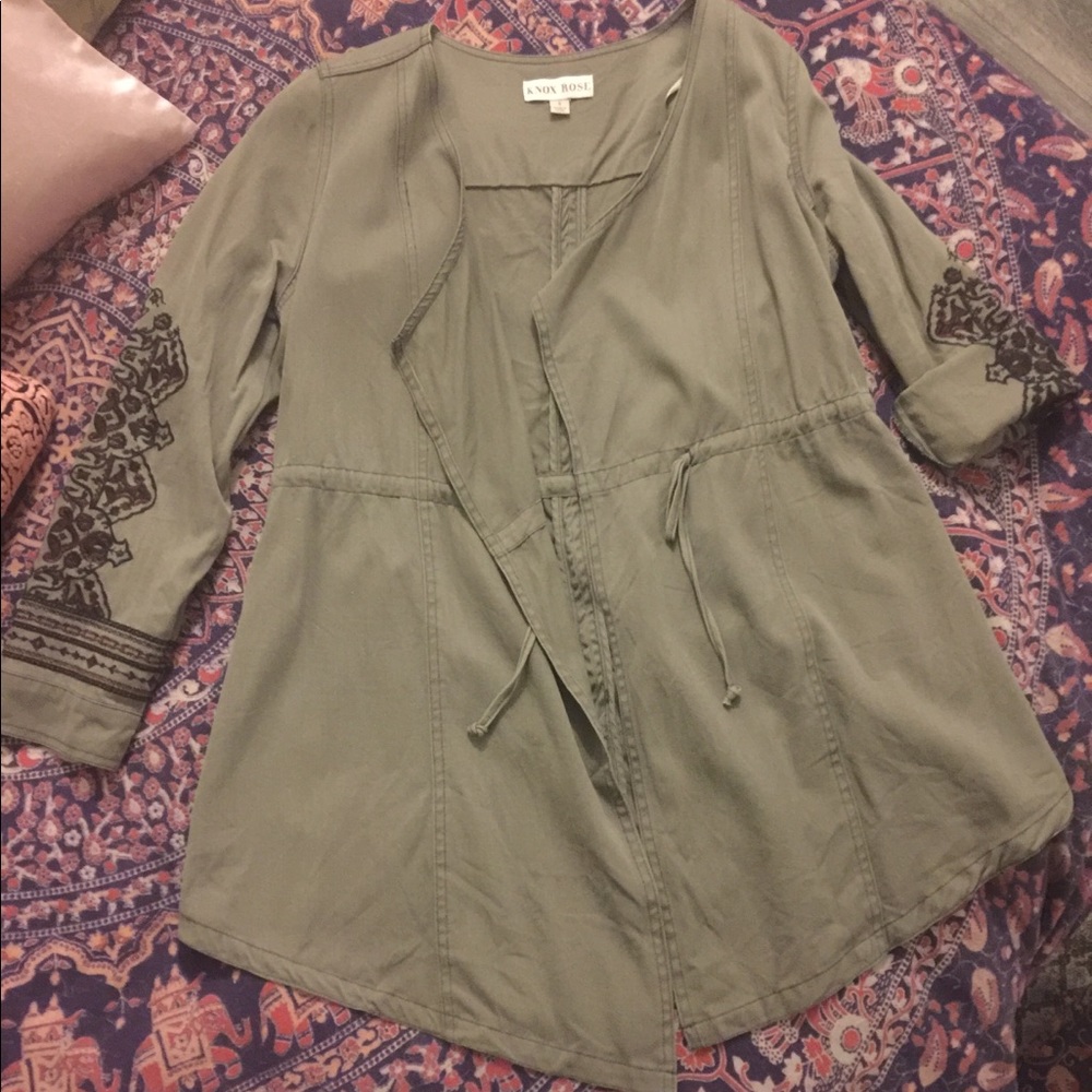Olive green lightweight jacket